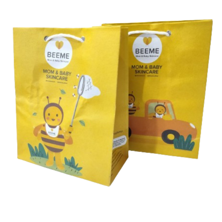 

Paper Bag Exclusive Beeme Official Paperbag Totebag MIni Ukuran 15.3cm x 13cm / Tas Kecil Hadiah Gratis
