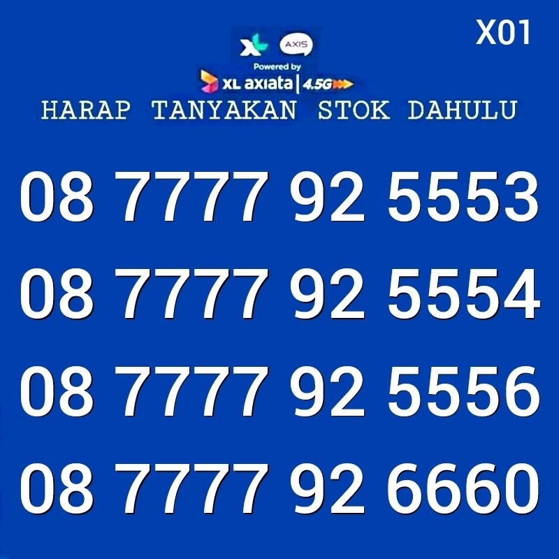 NOMOR CANTIK XL KARTU PERDANA 91