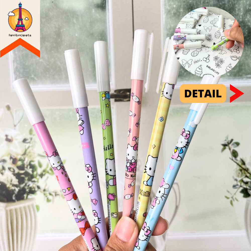 

Pulpen Gel Odemei Hello Kitty Bisa Dihapus Tinta Warna Hitam Erasable Pen Stationery For School Alat Tulis Kantor Sekolah