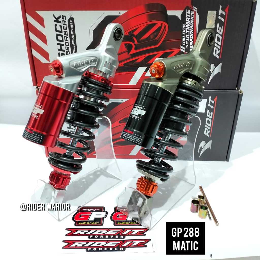 SHOCK SKOK BELAKANG GP 288 DOUBLE KLIK SUPREME SHOCKBREAKER TABUNG ATAS MATIC MIO BEAT VARIO 125 150