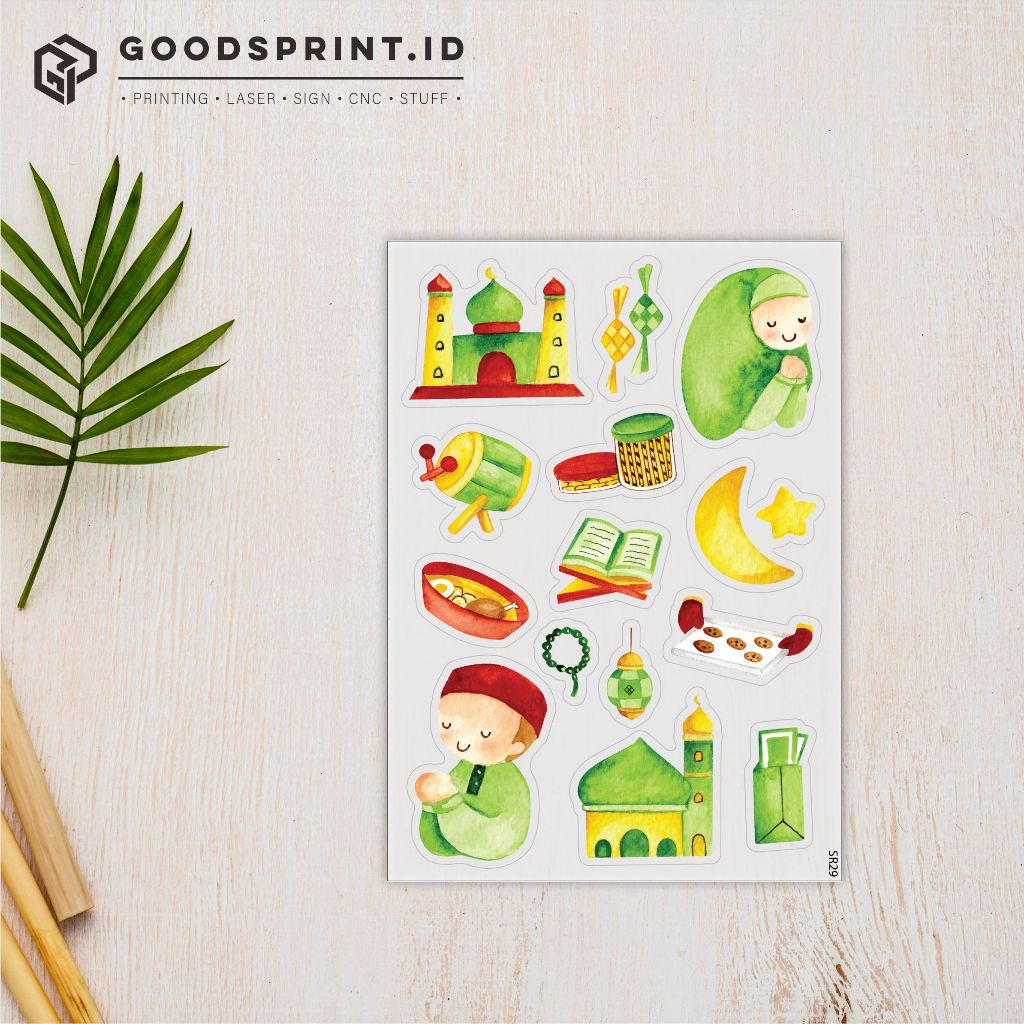 

STIKER DECO TRANSPARAN Stiker Pack A6 Idul Fitri Sticker EID Lebaran