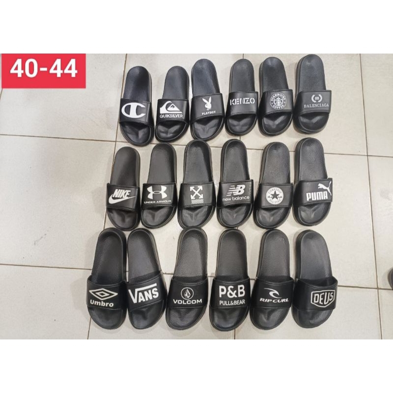 Sandal Selop Distro Pria Cowok Sandal Slip On Sandal Casual Pria Sandal Slipper Sandal Rumahan Sanda