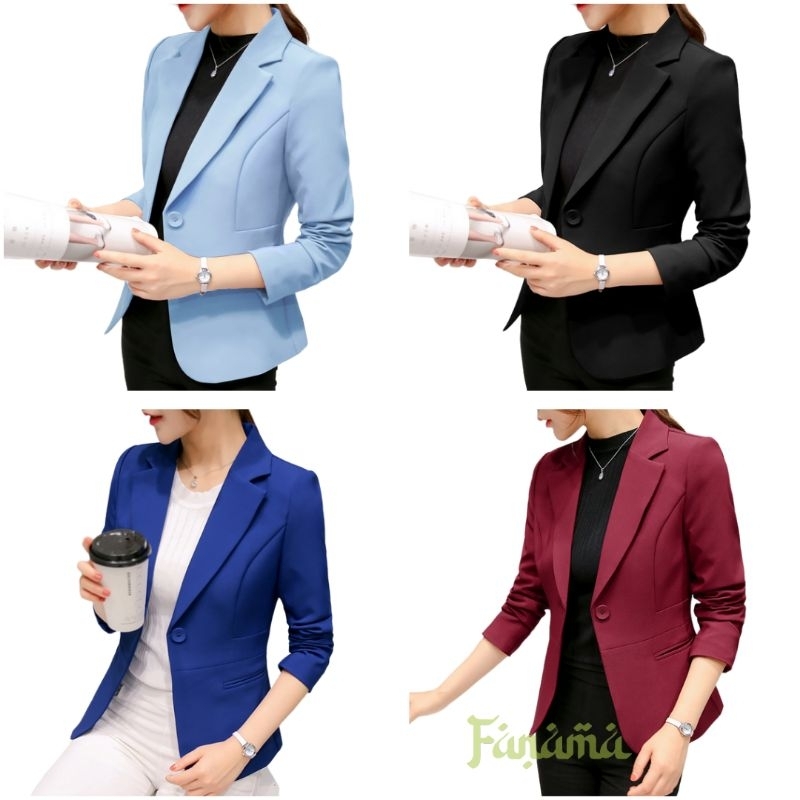 Blazer Kerja Blazer Kantor Wanita Jas Blazer Slimfit Blazer Formal