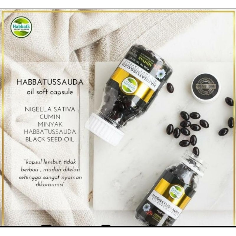 Habbatussauda oil Sofgel 100 kapsul | habbatussauda kapsul lunak