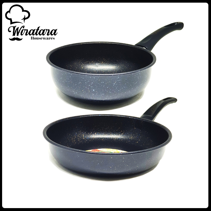Calypso Wajan Penggorengan Anti Lengket Enamel | Fry Pan | Wok Pan | Teflon