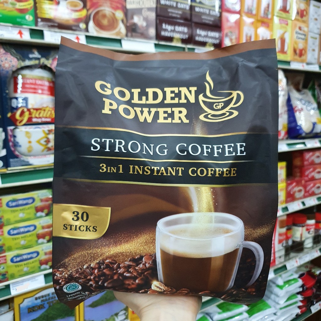 

GOLDEN POWER 3 IN 1 STRONG INSTANT COFFEE 30 STICKS x 20g