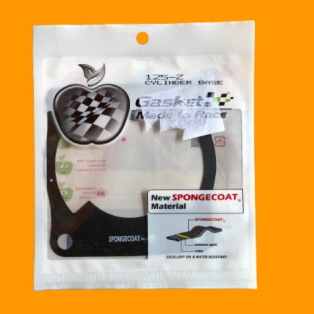 gasket blok 125z original apple - gasket 125z original - paking blok 125z - paking block 125z