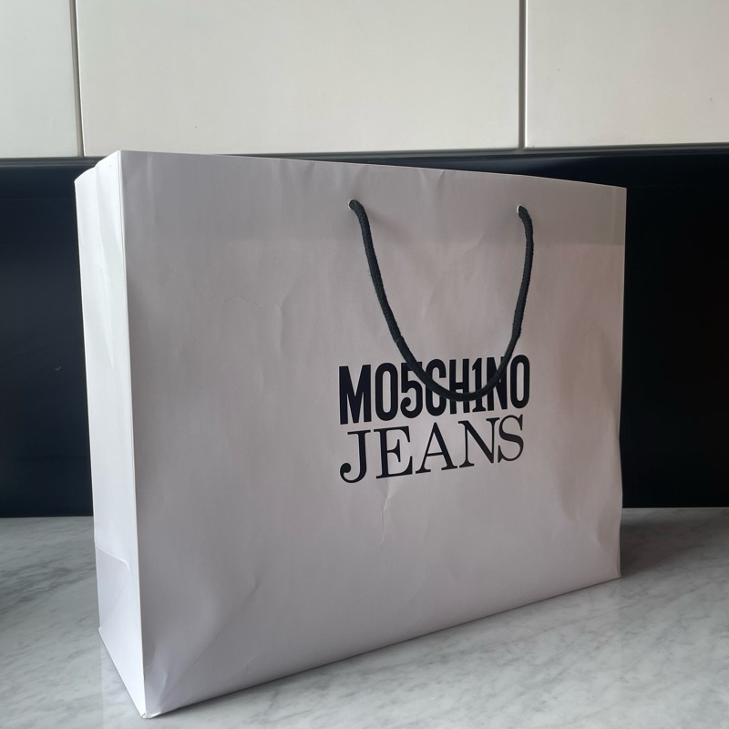 

moschino jeans paperbag original