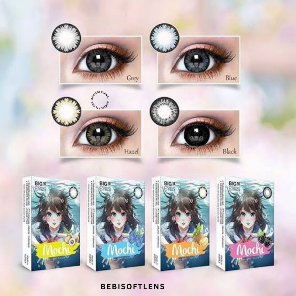 (Bisa COD) Softlens BIG EYES MOCHI 16MM Softlens Normal , Softlens Grey Minus , Softlens Abu Minus ,