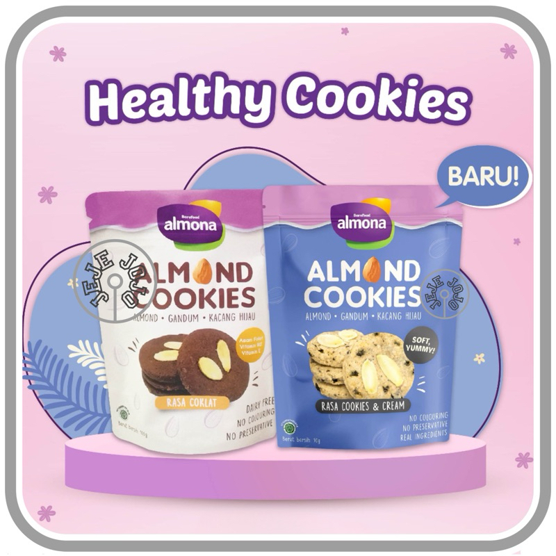 

Almona Almond Cookies - Asi Booster - Snack Sehat - Kukis Cemilan Busui