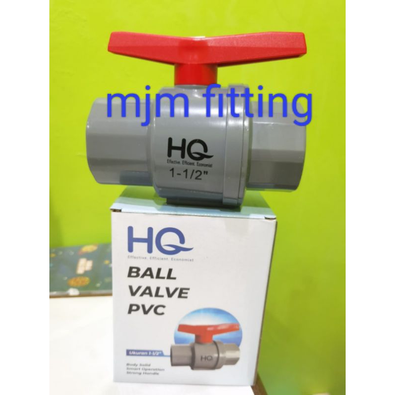 stopkran PVC 11/2-HQ, BALL-valve