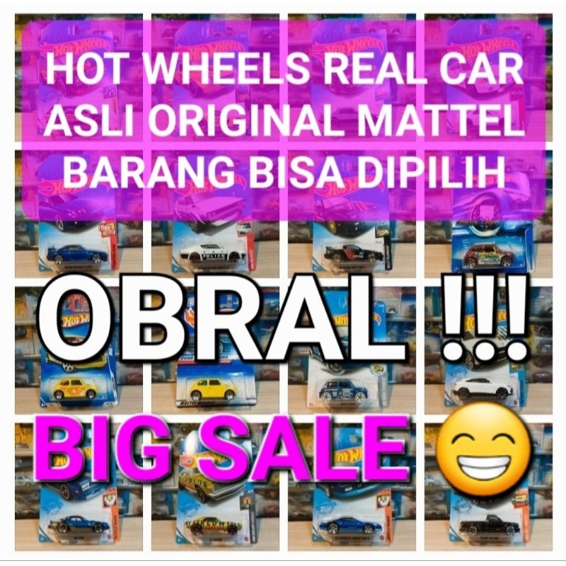 Hotwheels Varian Mix Real Car - Hot Wheels Original - Murah - Mainan Anak - Diecast Mobil
