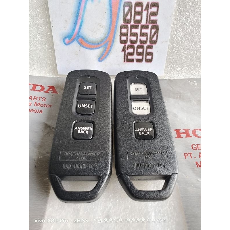 72147-K93-N02 Remote Remot Alarm Transmitter Assy Scoopy eSP LED K93 2017 - 2019 Vario 125 LED 2018