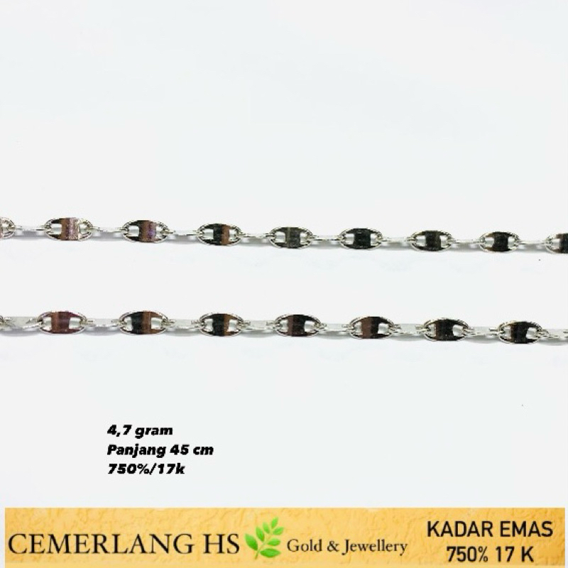 kalung emas 750%/17k