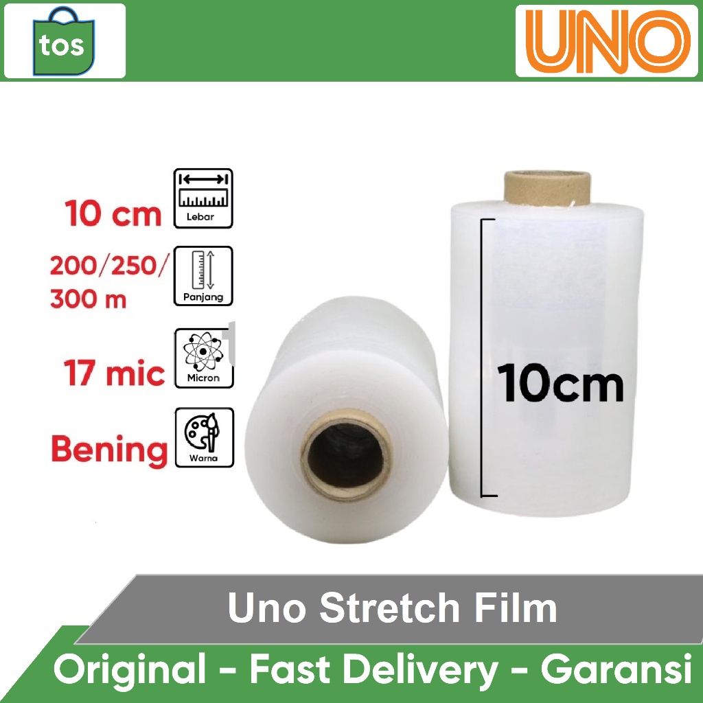 

Stretch Film OEM Plastik Wrapping Lebar 10 Cm Panjang Full 17 Micron