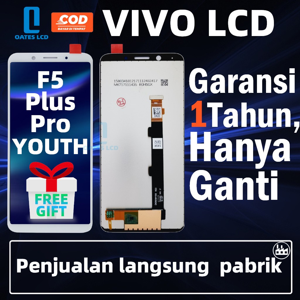 LCD OPPO F5/F5 YOUTH/F5 PLUS/A73/F5 PRO UNIVERSAL FULLSET Touchscreen ORI  HP asli OG Crown Original