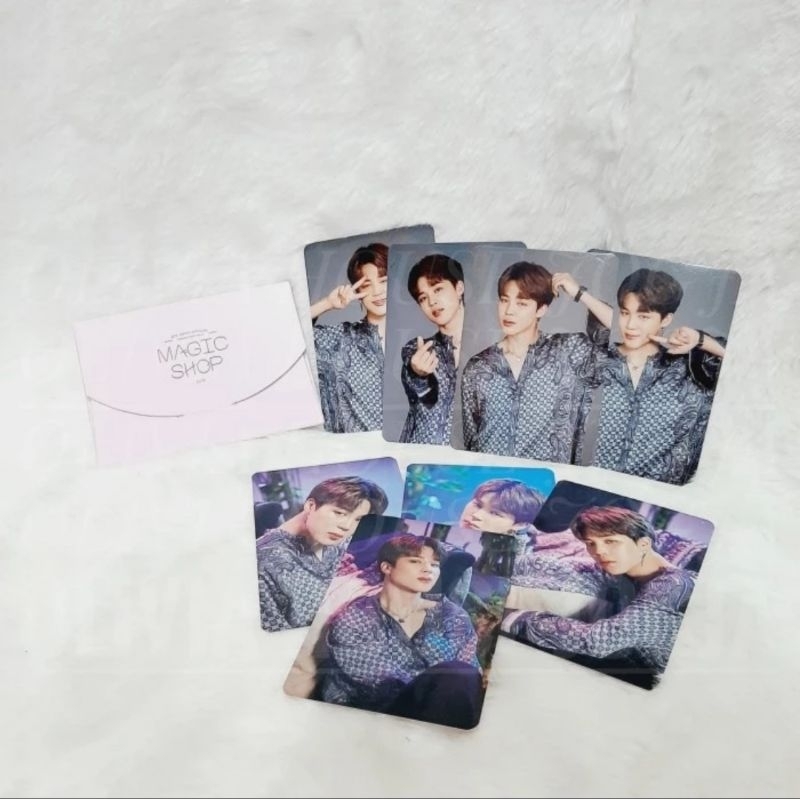 Photocard Jimin BTS Magic Shop 2019 Photocard BTS Magic Shop Jimin Pink