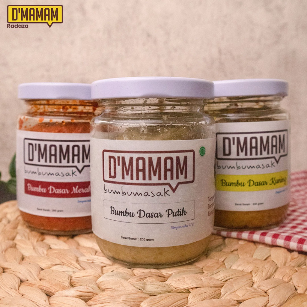 

DMamam Bumbu Dasar Putih / Bumbu Instan / Bumbu Masak Putih / Bumbu Masak Kuning / Bumbu Masak Opor