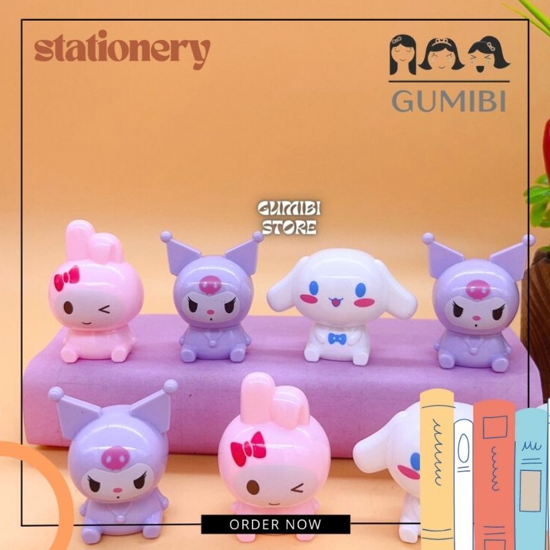 

Rautan Sanrio Serutan Orotan Pensil Motif Kuromi Melody Cinnamorol Lucu Termurah