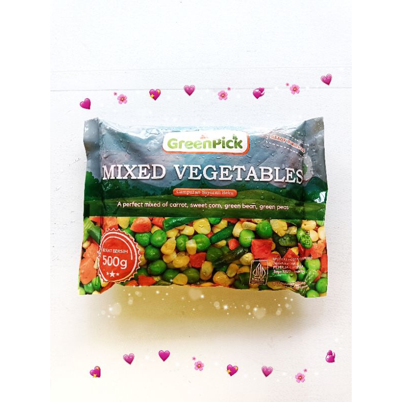 

GREEN PICK MIXED VEGETABLES 500GR