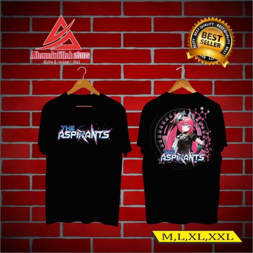 kaos distro terbaru hero layla skin aspirant mlbb atasan pria/wanita cotton combed 30s murah bayar d