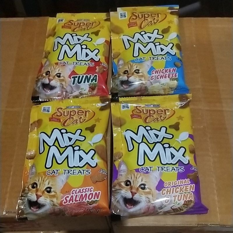 SuperCat Mix Mix 60gr Super Cat Dry Cat Snack Cemilan Kering Kucing Anak Kucing Cemilan Kucing Snack
