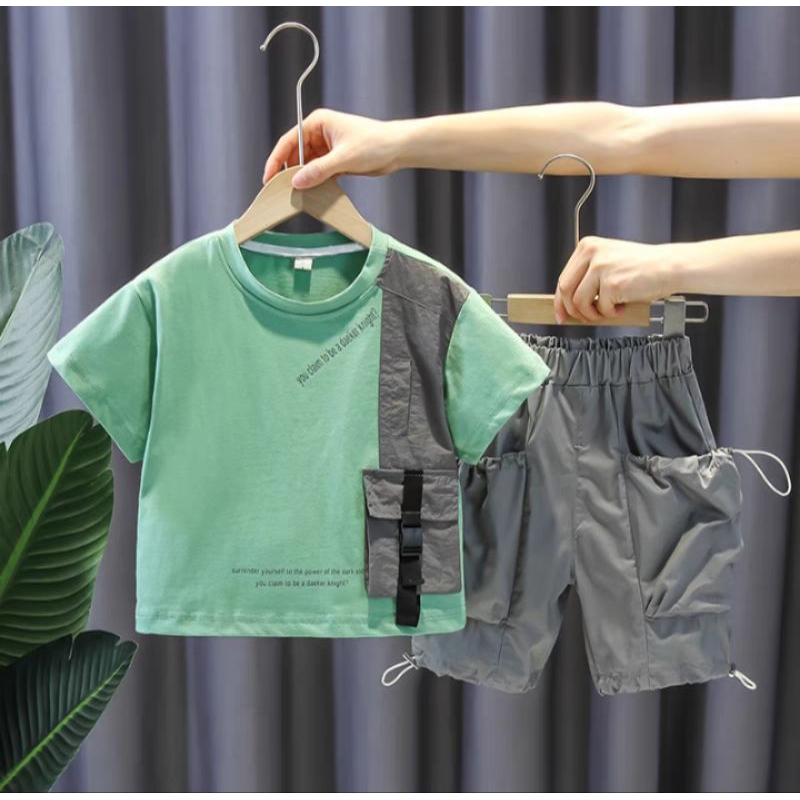 {FY Kids} Set Cargo Anak Cowok 100