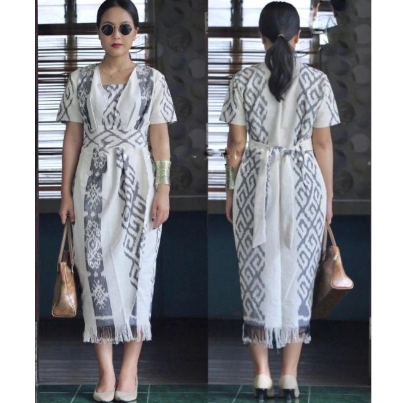DRESS TENUN ETNIK JEPARA NTT TORAJA DRES TENUN TUNIK TENUN JEPARA - DRESS TENUN ETNIK - TUNIK TENUN 