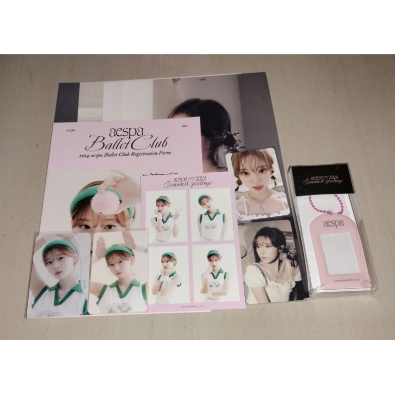 [BISA REQ CO 2X SHOP33 VIDEO] AESPA WINTER SEASON GREETINGS 2024 SG24 SET MD ID PHOTO KEYRING SET PC