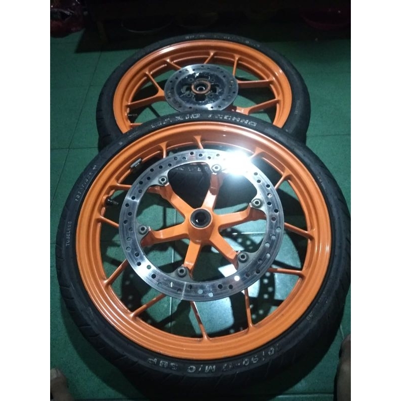 Velg pelek Depan Belakang Motor Honda Sonic 150 R K56 Copotan Original