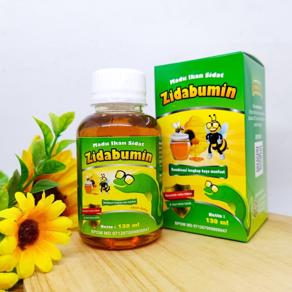 

Zidabumin 130 ml - Madu Ikan Albumin, Makanan Lezat dan Bergizi untuk Anak Anda