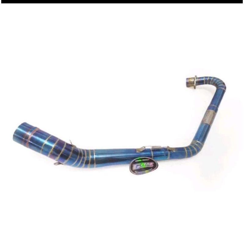 Pipa Leher Knalpot Racing Kolong Bawah KLX150 CRF150 BORE UP Original