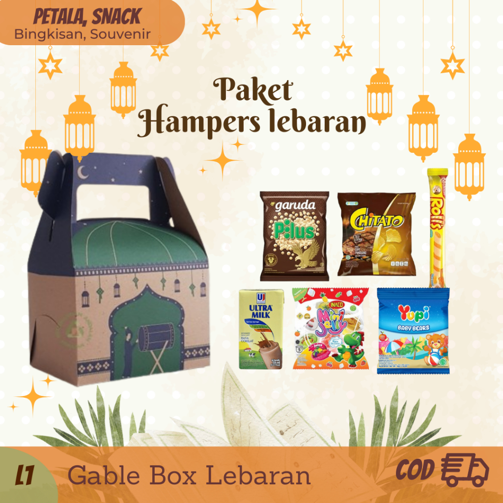 

{L1}PAKET LEBARAN SNACK ANAK/ HAMPERS / SOUVENIR / BINGKISAN LEBARAN ANAK/ PAKET MURAH / GABLE BOX LEBARAN / BOX HAMPERS IDUL FITRI / PARCEL HARI RAYA