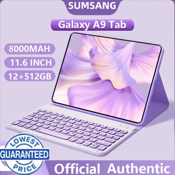 KODE P12K Bisa CODTablet PC Asli A9 Tab Baru 12GB  512GB Layar Full Screen Layar Besar Wifi 5G Dual 