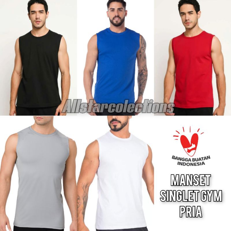 Singlet Gym Tangtop Pria Olahraga Santai / Singlet Pria / Singlet Olahraga / Kaos Singlet