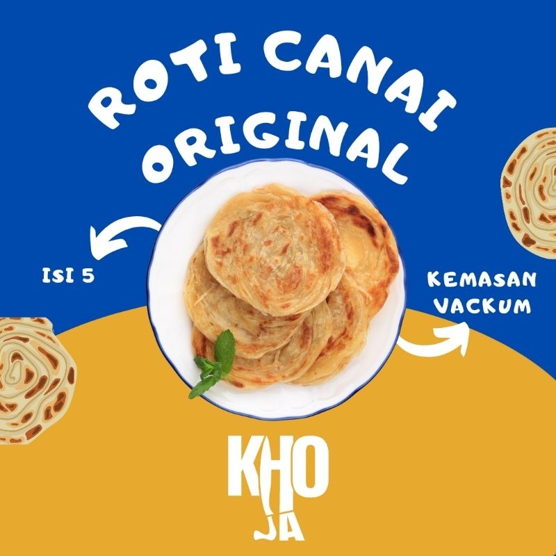 

ROTI CANAI ORIGINAL / ROTI MARYAM / ROTI CANE ISI 5 MEDIUM