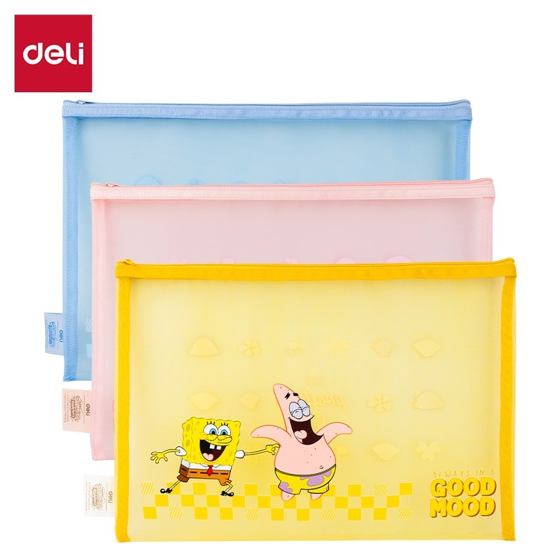 

Deli Tas Ritsleting Zip Bag A4 Spongebob EH982