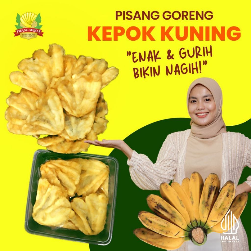 

Pisang Goreng Kipas Frozen, Renyah, Enak, Asli Medan