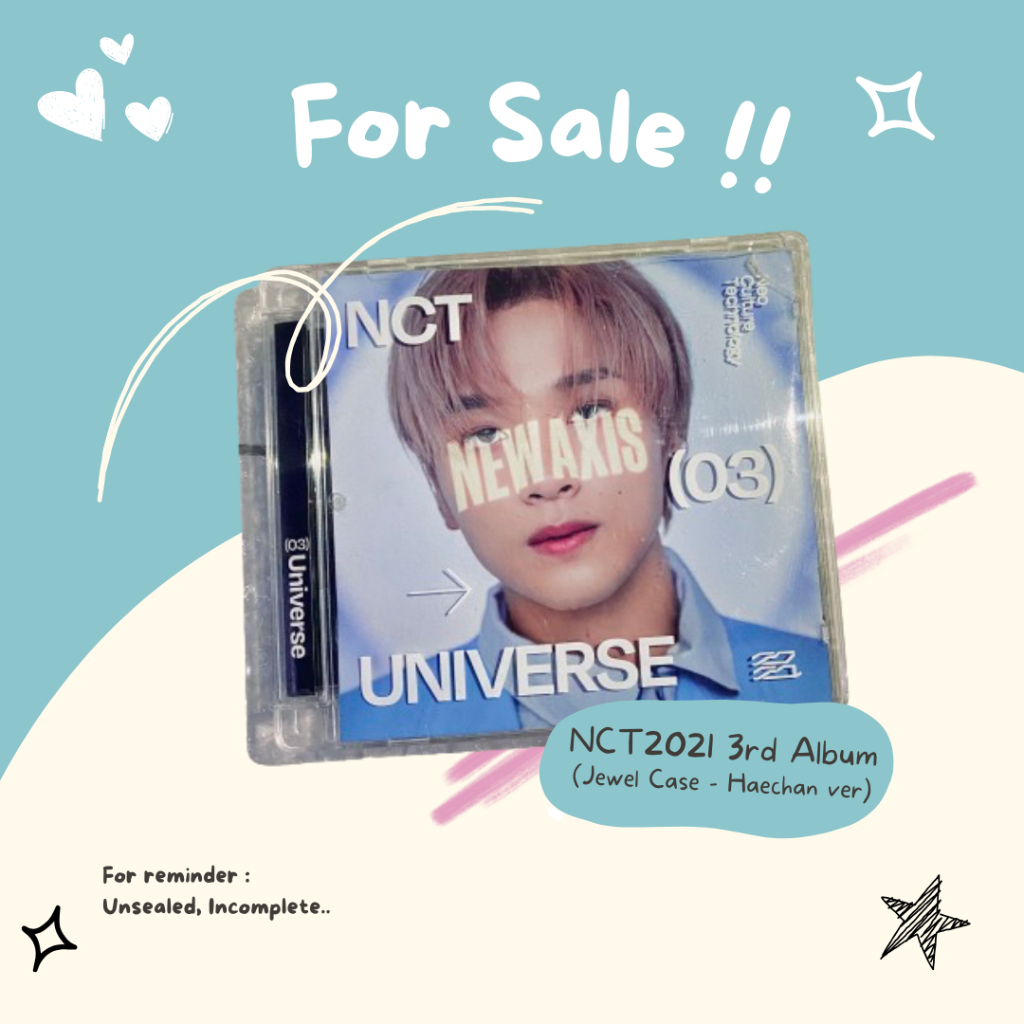 [Unsealed] Jual Album Only NCT Universe 2021 (Jewel Case - Haechan Ver)