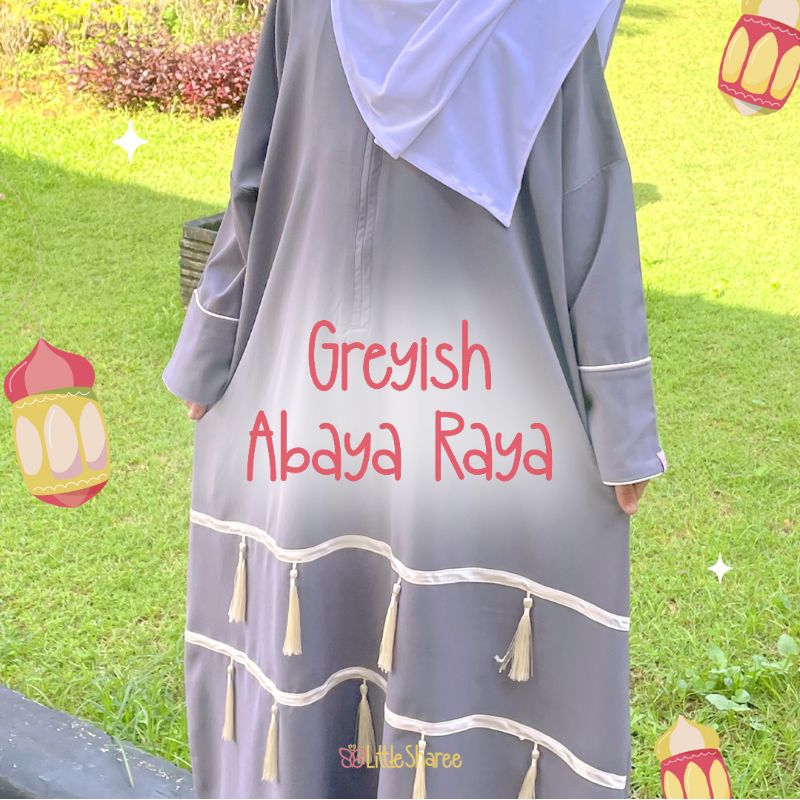 ABAYA RAYA GREYISH - Abaya Gamis Baju Anak Remaja