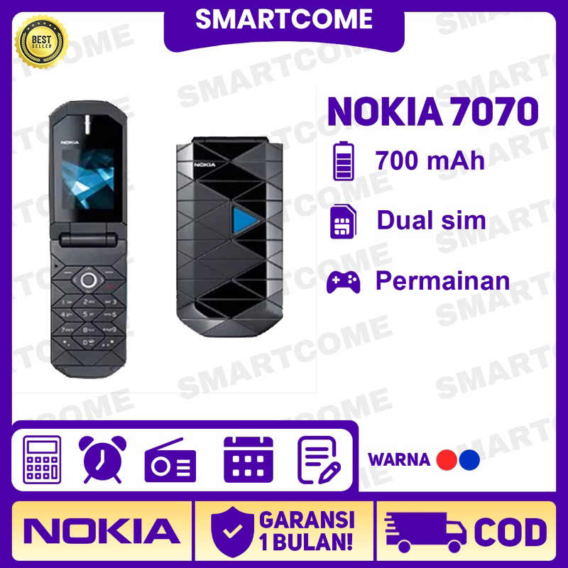 HP NOKIA 7070 Lipat Klasik Original 99% Murah