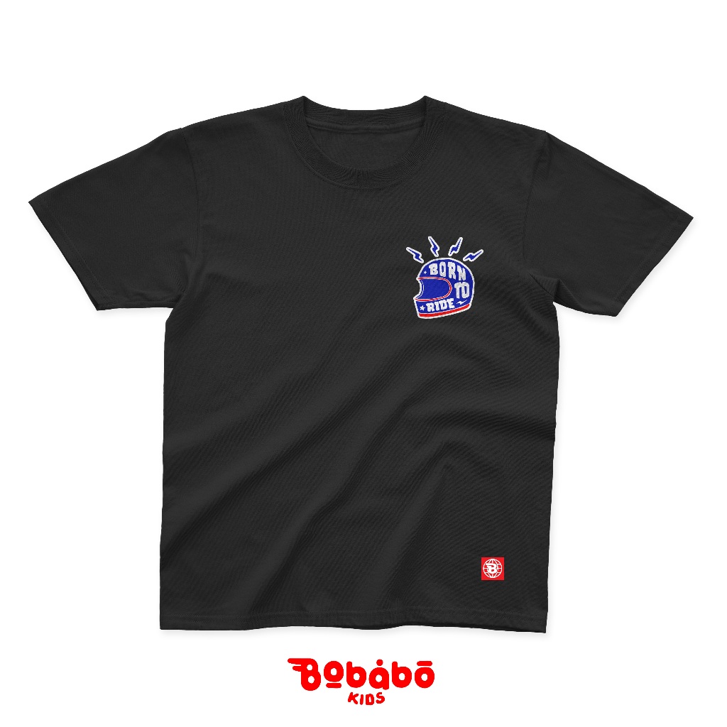 kaos anak motor, racerkids premium bahan katun 24s warna hitam, kaos anak laki laki untuk usia 3 tah