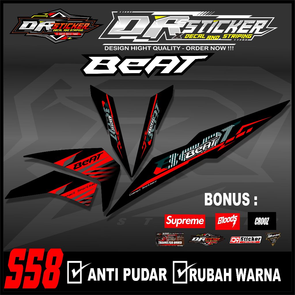 S58 Striping Beat fi Street 2016 2018 2019 Striping Simple Beat Fi