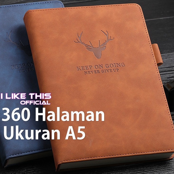 

KODE 77 Buku Agenda Catatan Kerja Meeting Planner NoteBook Notepad Diary Binder Cover Kulit A5