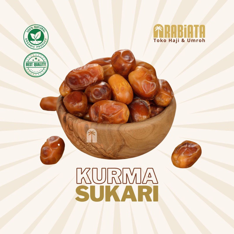 

Kurma Sukari Premium. manis & lembut. Netto 1kg - Arabiata Official Store