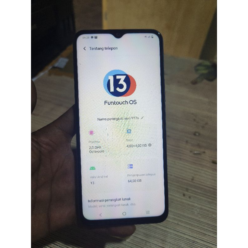 Hp vivo Y17S 4/64 Second garansi resmi