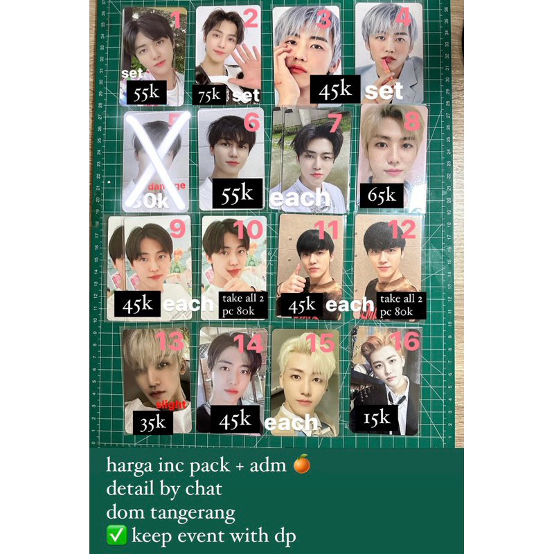 wts pc nct dream aab jaemin expoxy sticker kihno hello future helfut yzy r1 r2 ar resonance reso we 