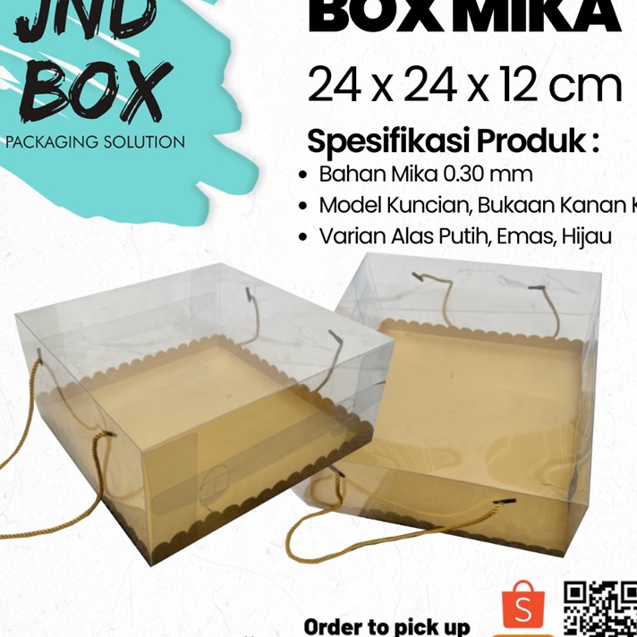 

Kenang Setiap Momen dengan Sentuhan Eksklusif Box Mika Doskue 24 x 24 x 12 cm Min Order 2 Pcs