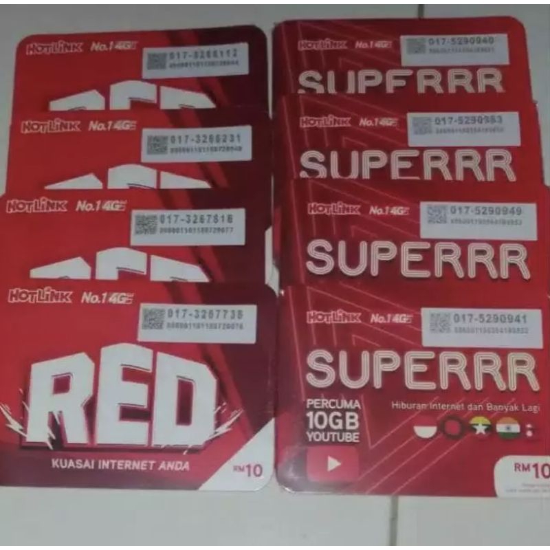 KARTU PERDANA MALAYSIA (HOTLINK/MAXIS)