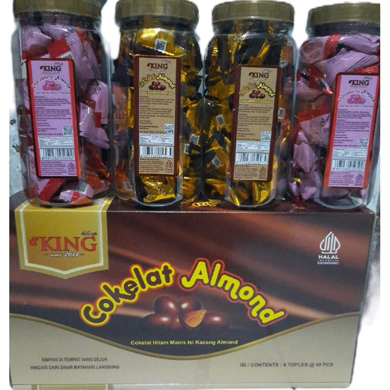 

Coklat Varian Almond D’KING ( 2 coklat & 2 chocoberry )